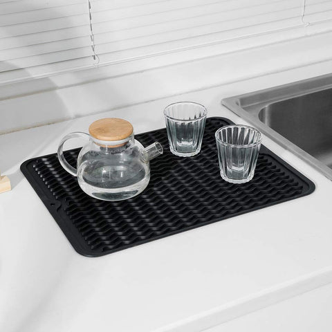 Tapete de silicona MicoYang para fregadero, protege encimera y recoge goteo.