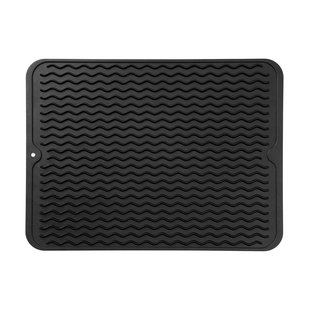 Tapete de silicona MicoYang para secado de platos, superficie antideslizante y fácil limpieza.