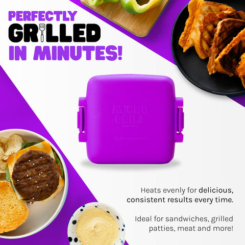 Micro Grill superficie antiadherente, limpieza fácil.