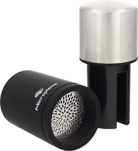 Microplane molinillo con compartimento hermético para almacenar especias enteras