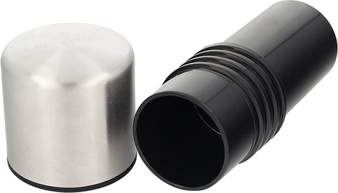 Microplane molinillo con tapa de silicona para evitar derrames durante el uso