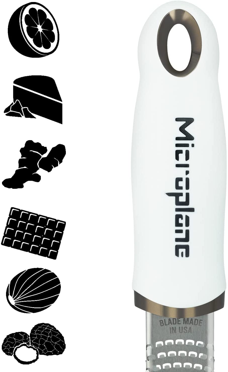 Microplane Premium Classic: cuchillas extremadamente afiladas para rallar jengibre y ajo.
