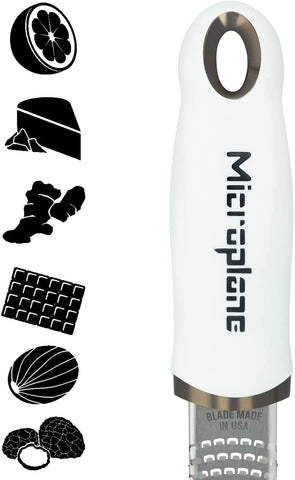 Microplane Premium Classic: cuchillas extremadamente afiladas para rallar jengibre y ajo.