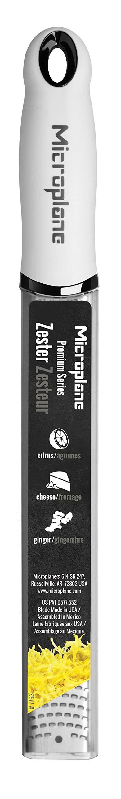 Microplane Premium Classic: raspador de cítricos para piel sin amargor, ideal para aderezos.