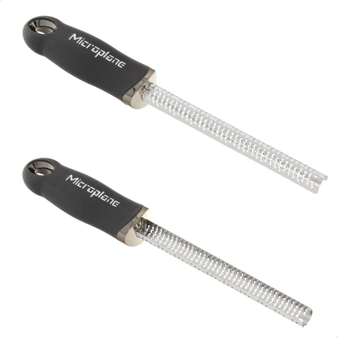 Microplane rallador de especias negro, ideal para canela y jengibre en cocina