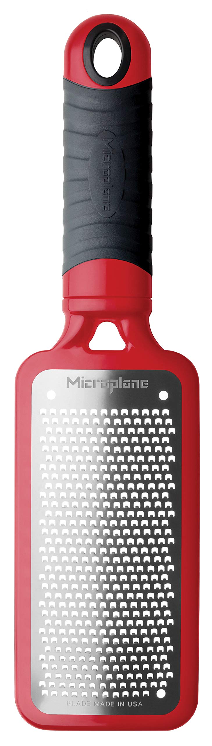 Rallador Microplane Serie Hogar para queso duro, rallado fino.