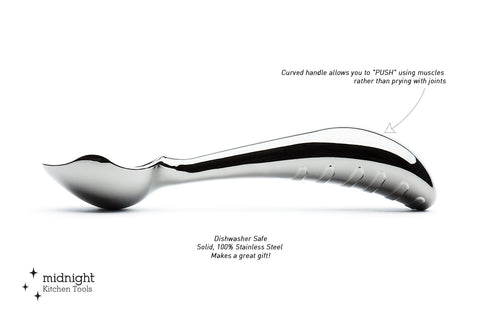 Midnight Scoop punta-frontal-cortante, corta helado duro con menos esfuerzo.