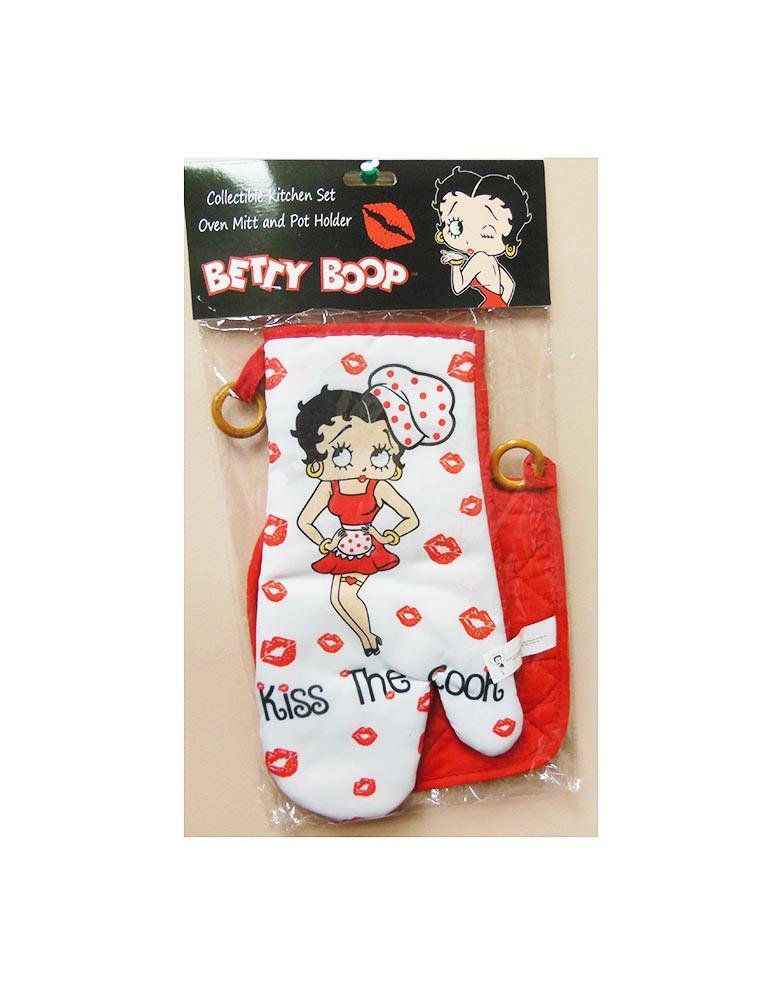 Agarradera Betty Boop de Midsouth para agarrar ollas calientes con toque retro