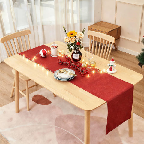 Midsummer Breeze Corredor de mesa para Navidad, añade elegancia festiva a la mesa.