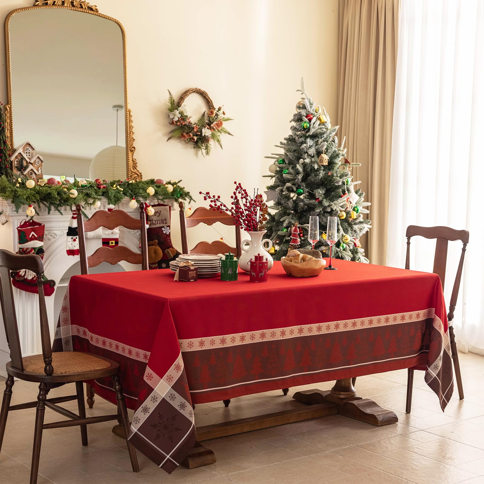 Uso recomendado en sala de comedor para inviernos y reuniones familiares.