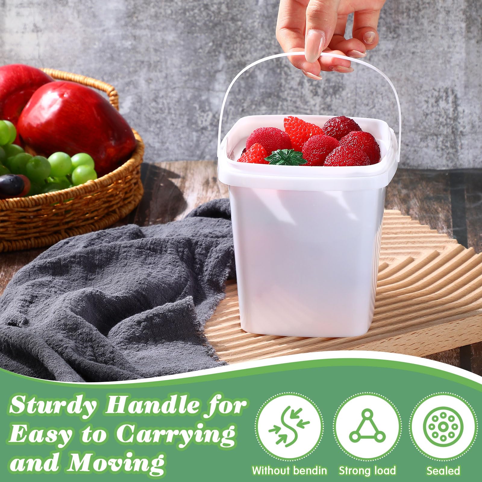 Almacenamiento multipropósito Mifoci para verduras, frutas, postres y más.