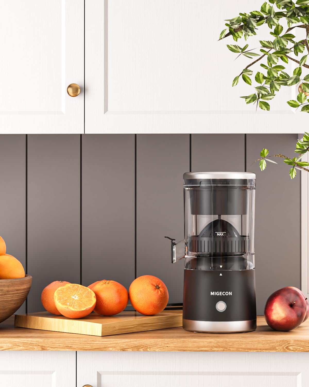 MIGECON exprimidor cítricos diseño moderno para cocinas actuales