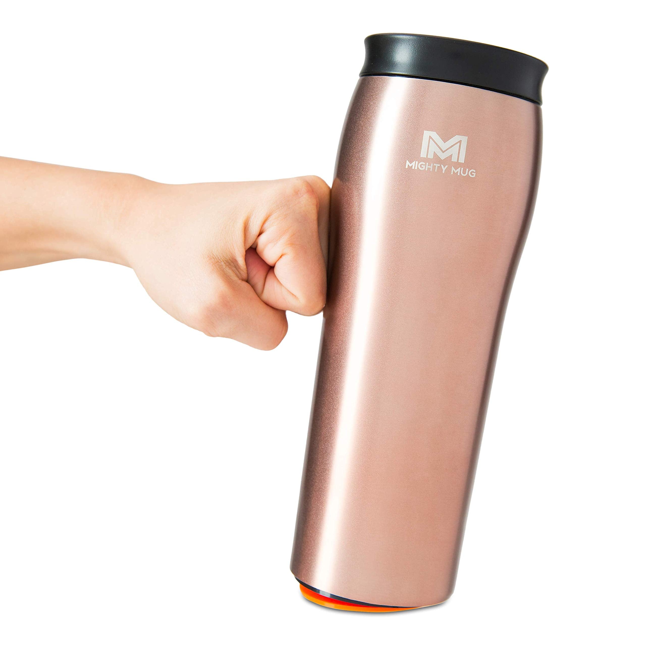 Mighty Mug con diseño antivuelco, evita derrames en casa u oficina.