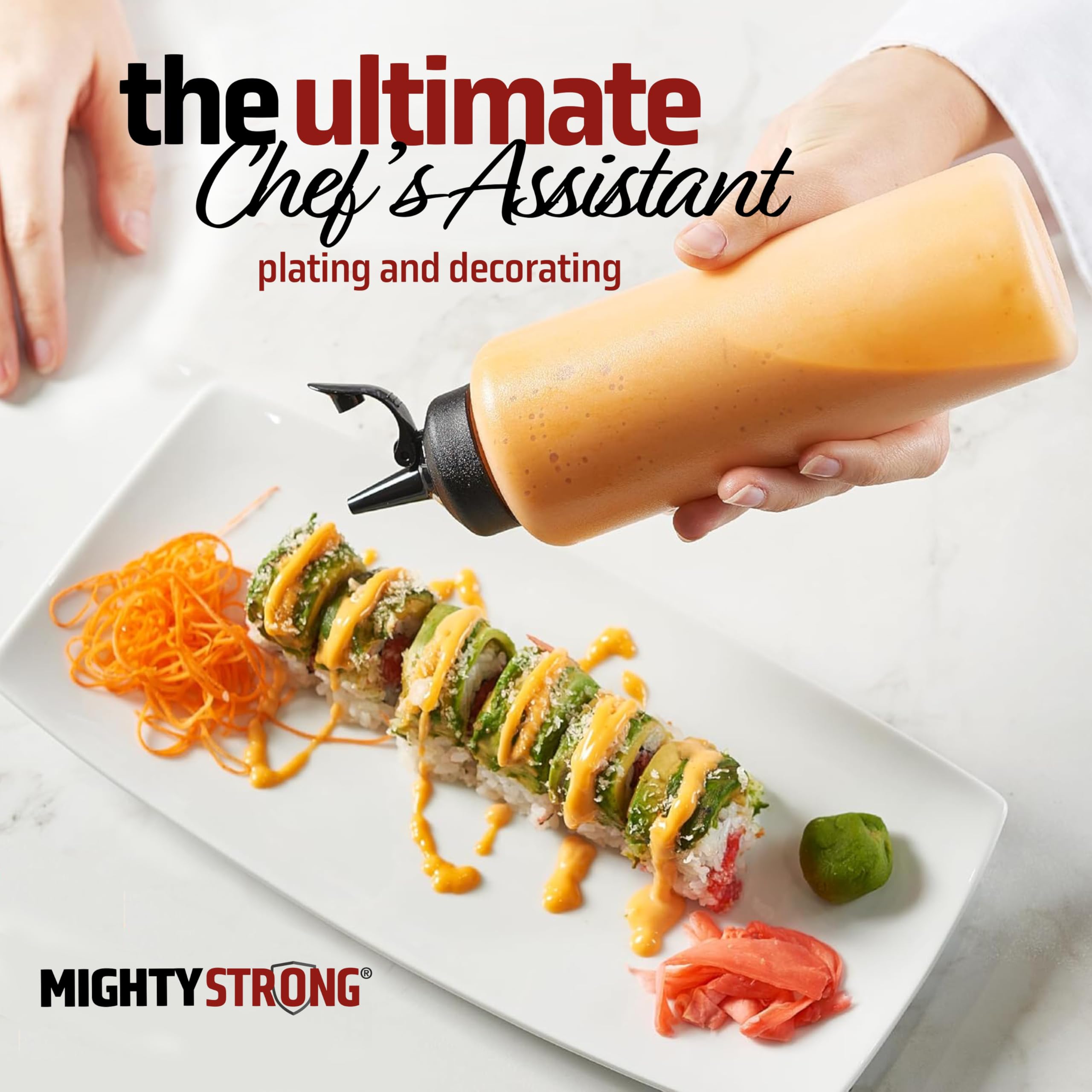 Mighty Strong junta de silicona evita derrames durante la cocina.
