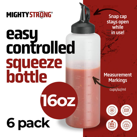 Mighty Strong tapa para verter una mano facilita el vertido sin goteo.