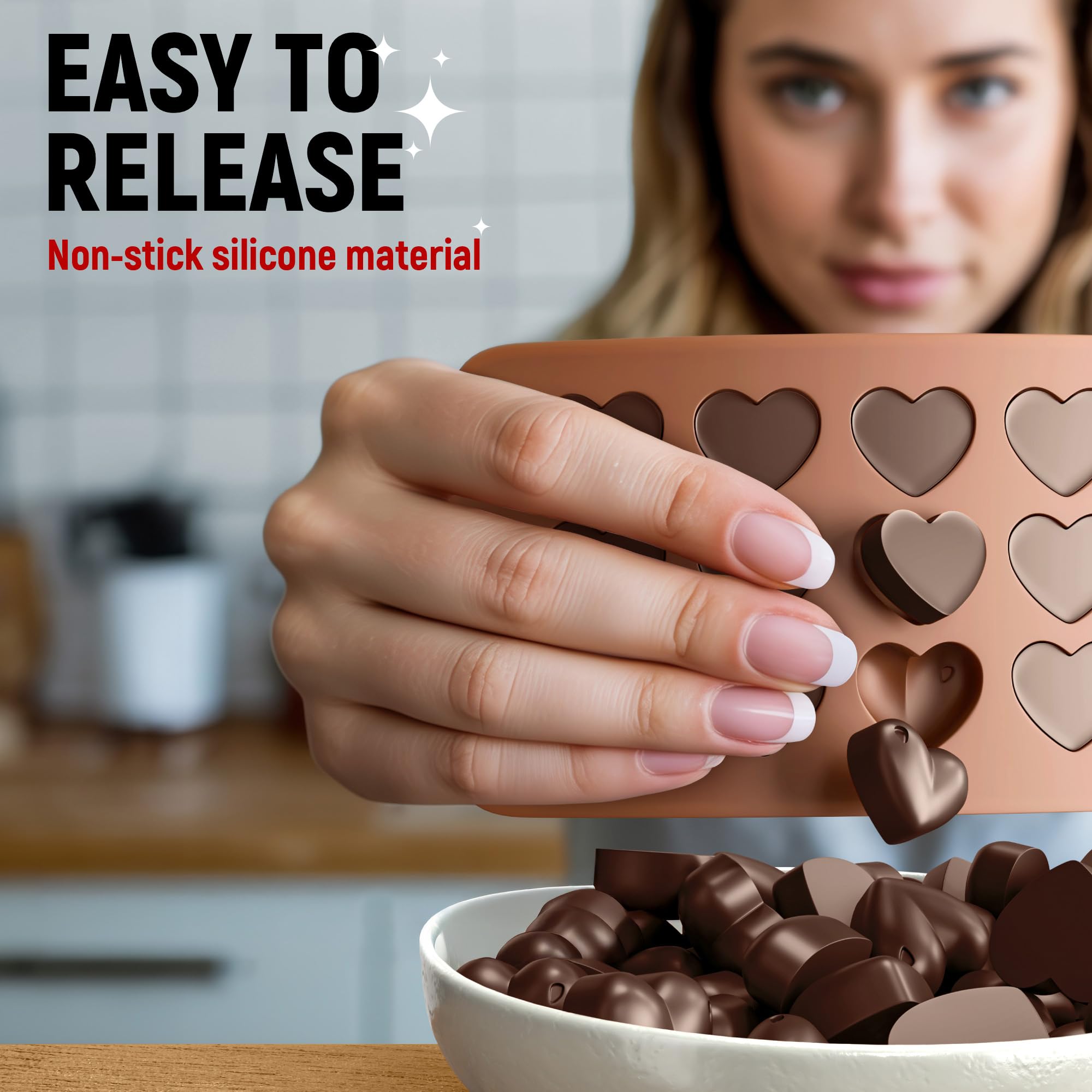 Mighty-X molde corazón: opción romántica para regalos y mesas de dulces