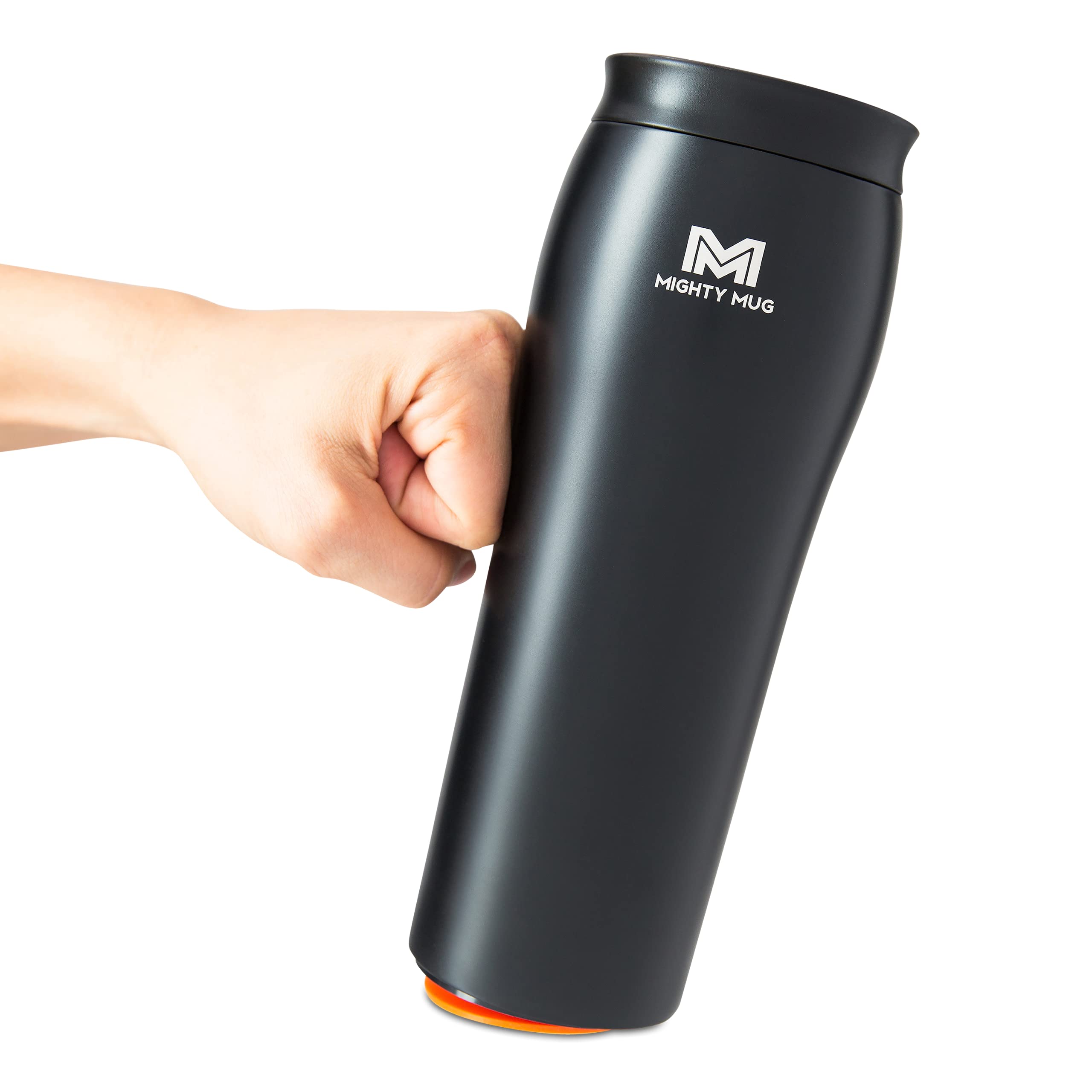 Mighty Mug con agarre inteligente que evita derrames y facilita el manejo.