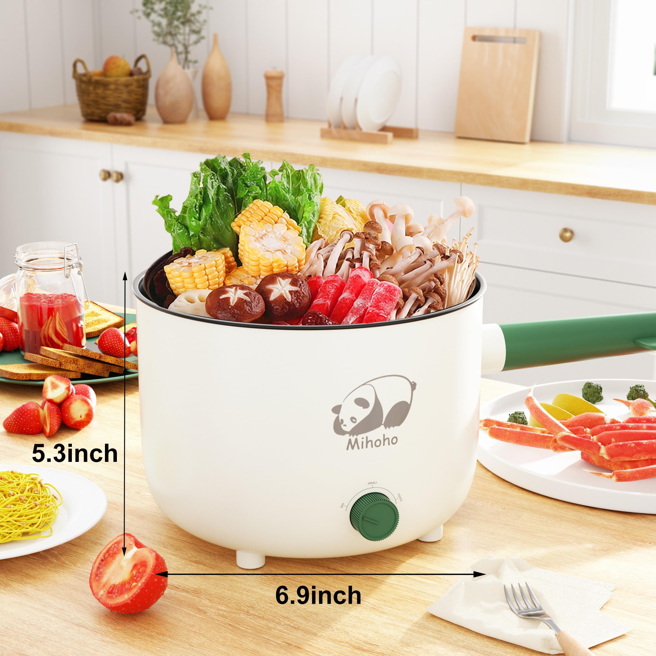 Mihoho capacidad 1.5 l verde para porciones moderadas