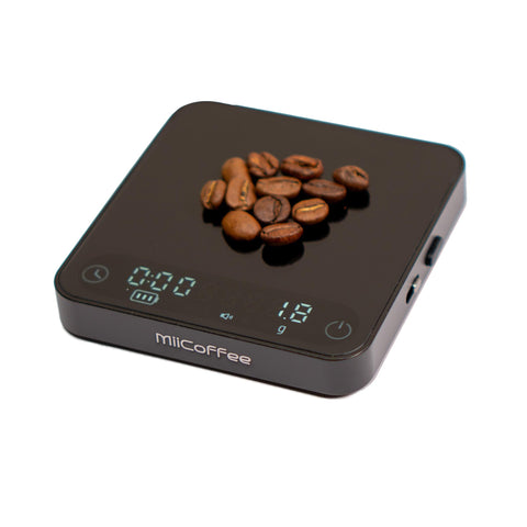 MiiCoffee Minipress, escala en palma para mediciones rápidas en espresso