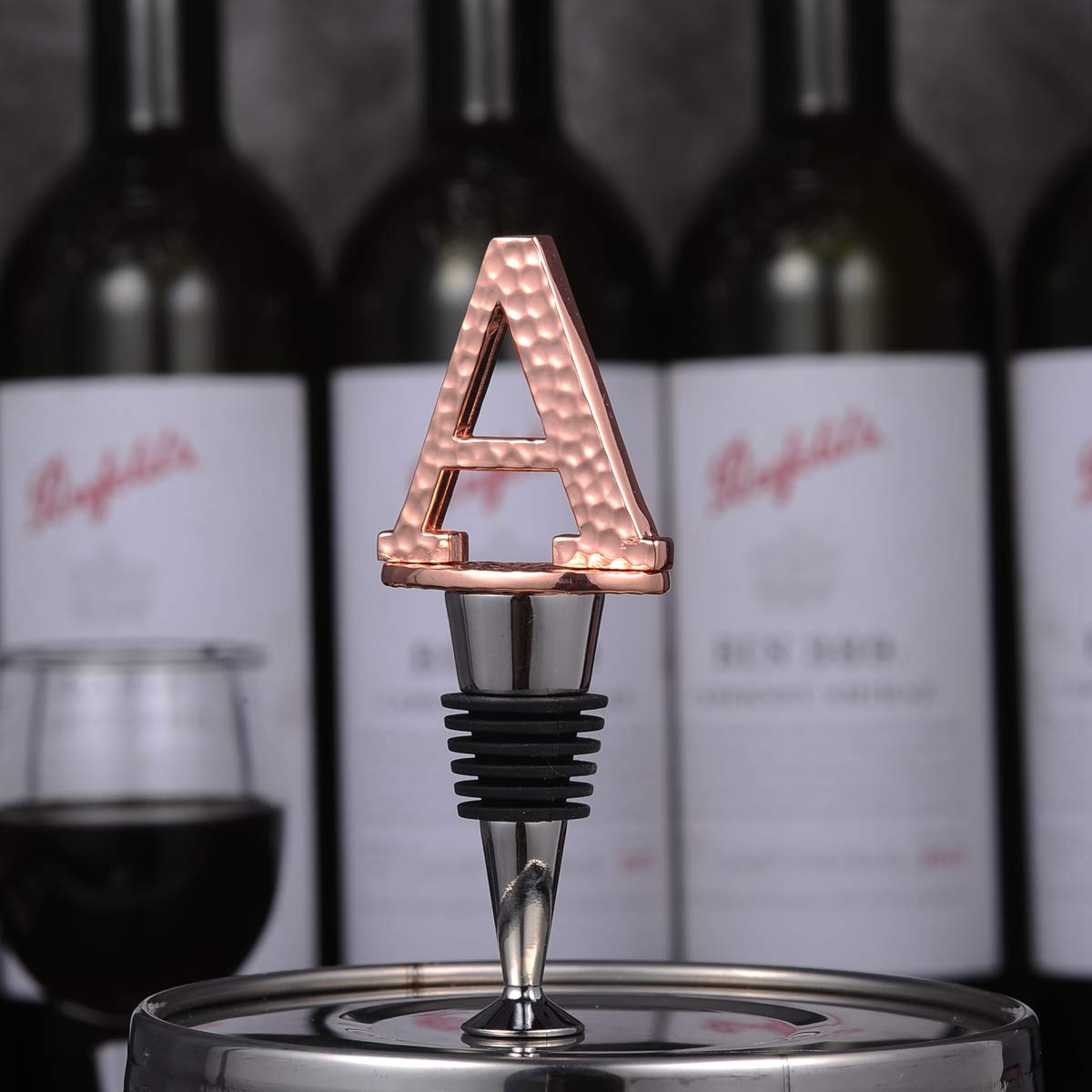 Miicol monograma letra A: identifica la botella y añade personalización
