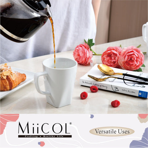 Set Miicol de tazas porcelana, empaque cuidadoso para regalo.