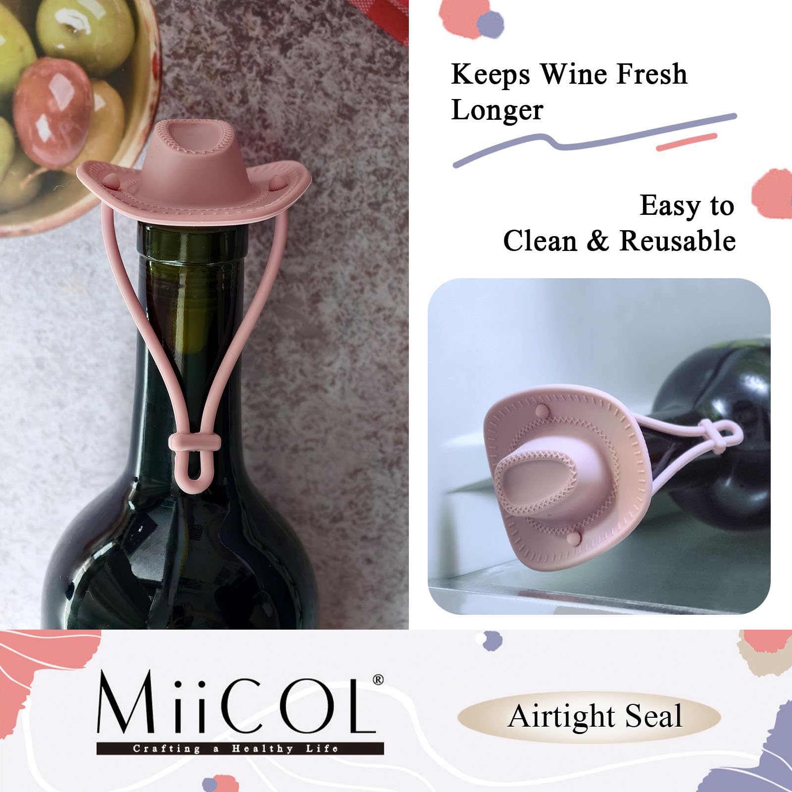 Miicol tapón diseño decorativo para cocina y bar