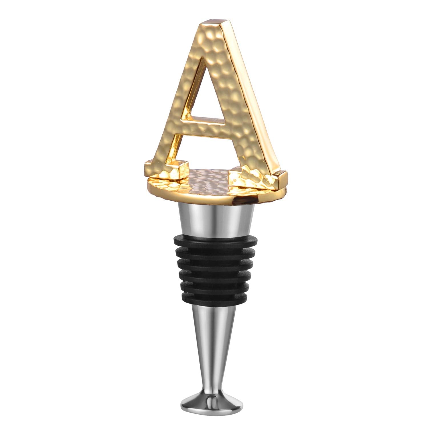 Miicol tapon-vino-dorado-inicial-a, ideal para identificar tu botella