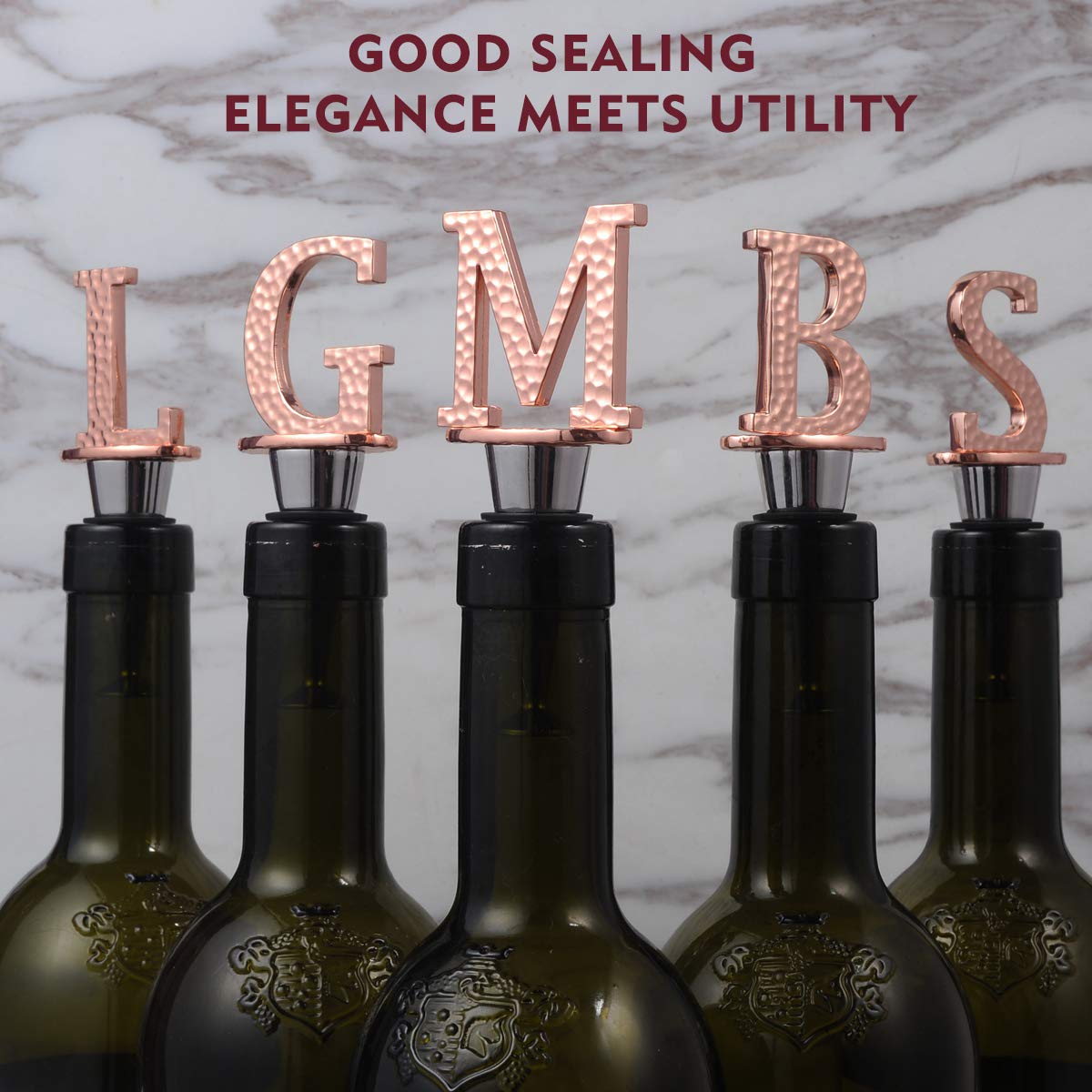 Miicol tapon-vino-para-botellas: compatible con champagne y Prosecco