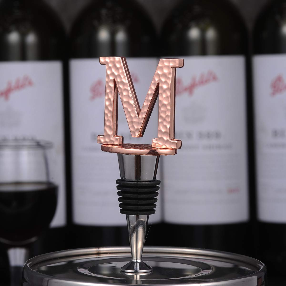 Miicol tapon-vino-personalizado-caja-regalo: regalo único con monograma