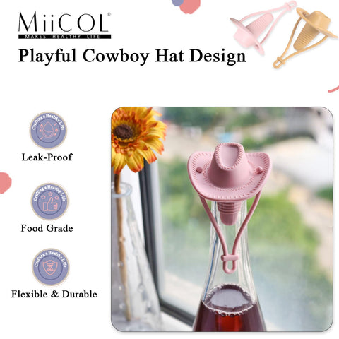 Miicol tapon silicona para aceite y vinagre, sellado seguro