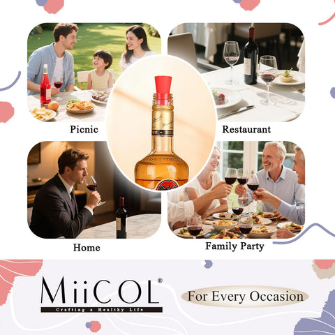 Regalo ideal Miicol para amantes del vino y celebraciones.