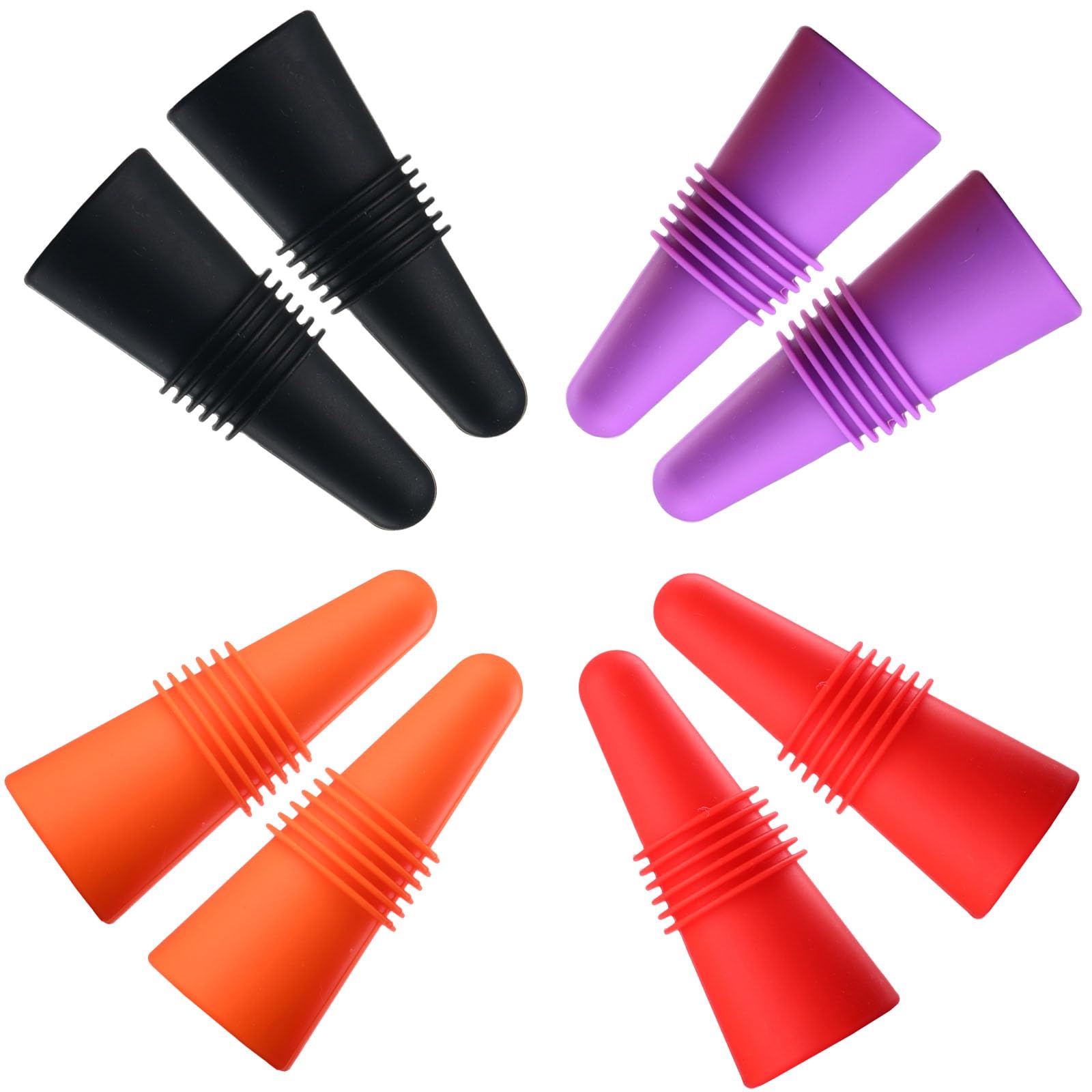 Miicol tapones silicona para vino sellan herméticamente y conservan frescura.
