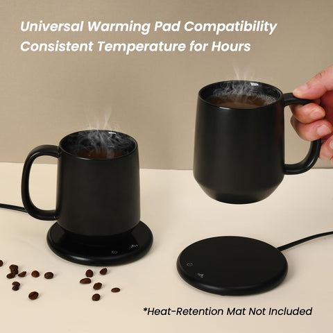 Miicol taza cerámica 16oz exterior-mate: acabado elegante y no resbala.