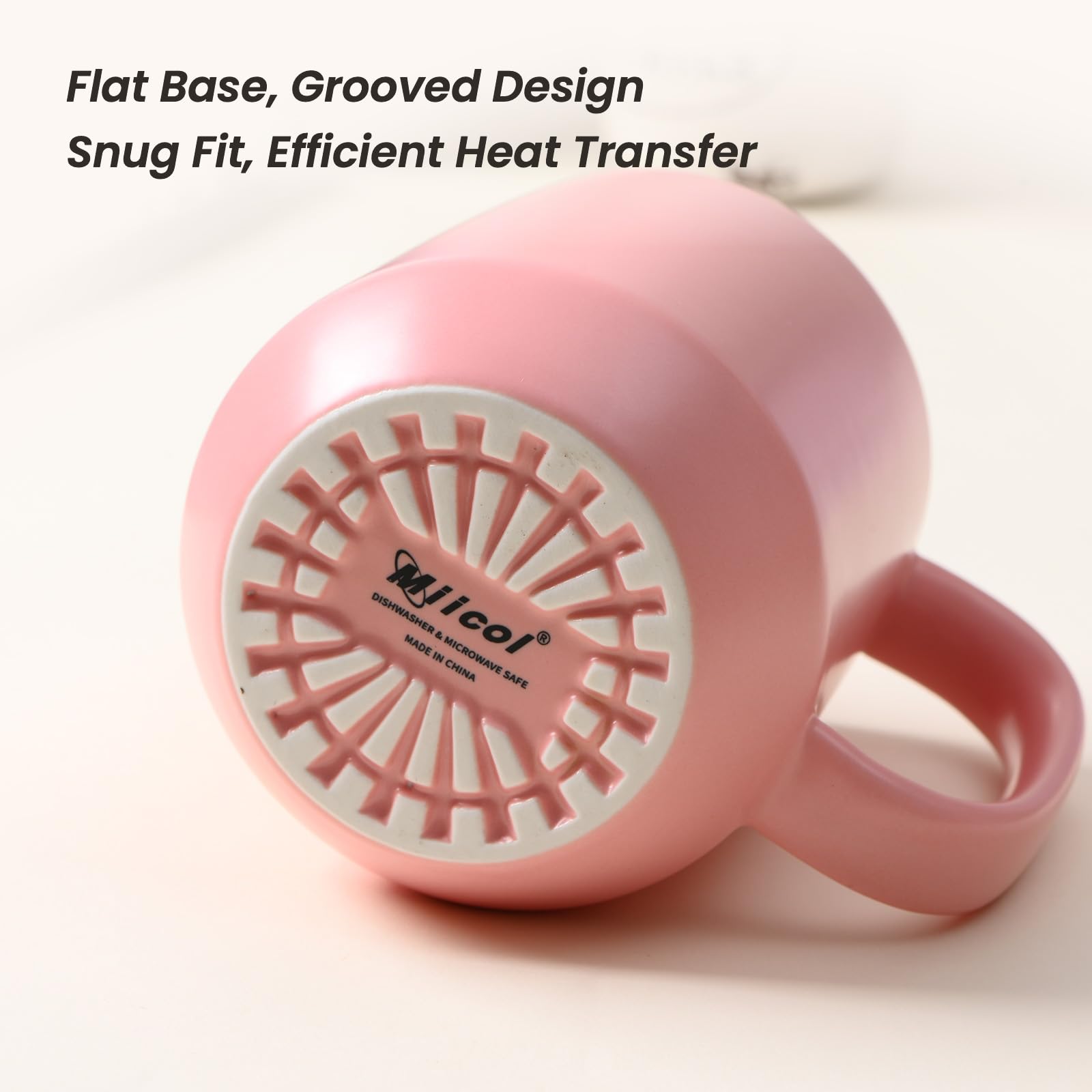 Miicol taza 16oz, diseño multi-color para oficina o casa.