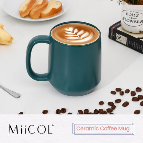 Miicol taza cerámica interior glaseado mate facilita limpieza