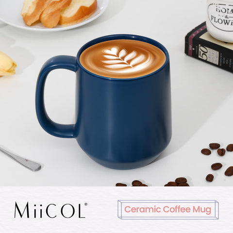 Miicol taza cerámica con mango ergonómico para agarre cómodo
