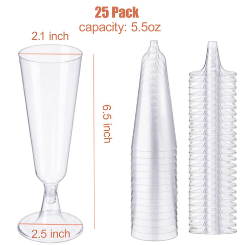 Paquete MIIDNTLX de 25 copas desechables para eventos
