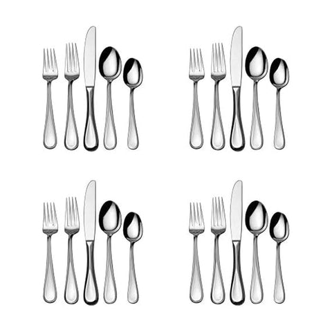 Mikasa Bravo: cubiertos 20 piezas para servicio para 4 con acabado espejo