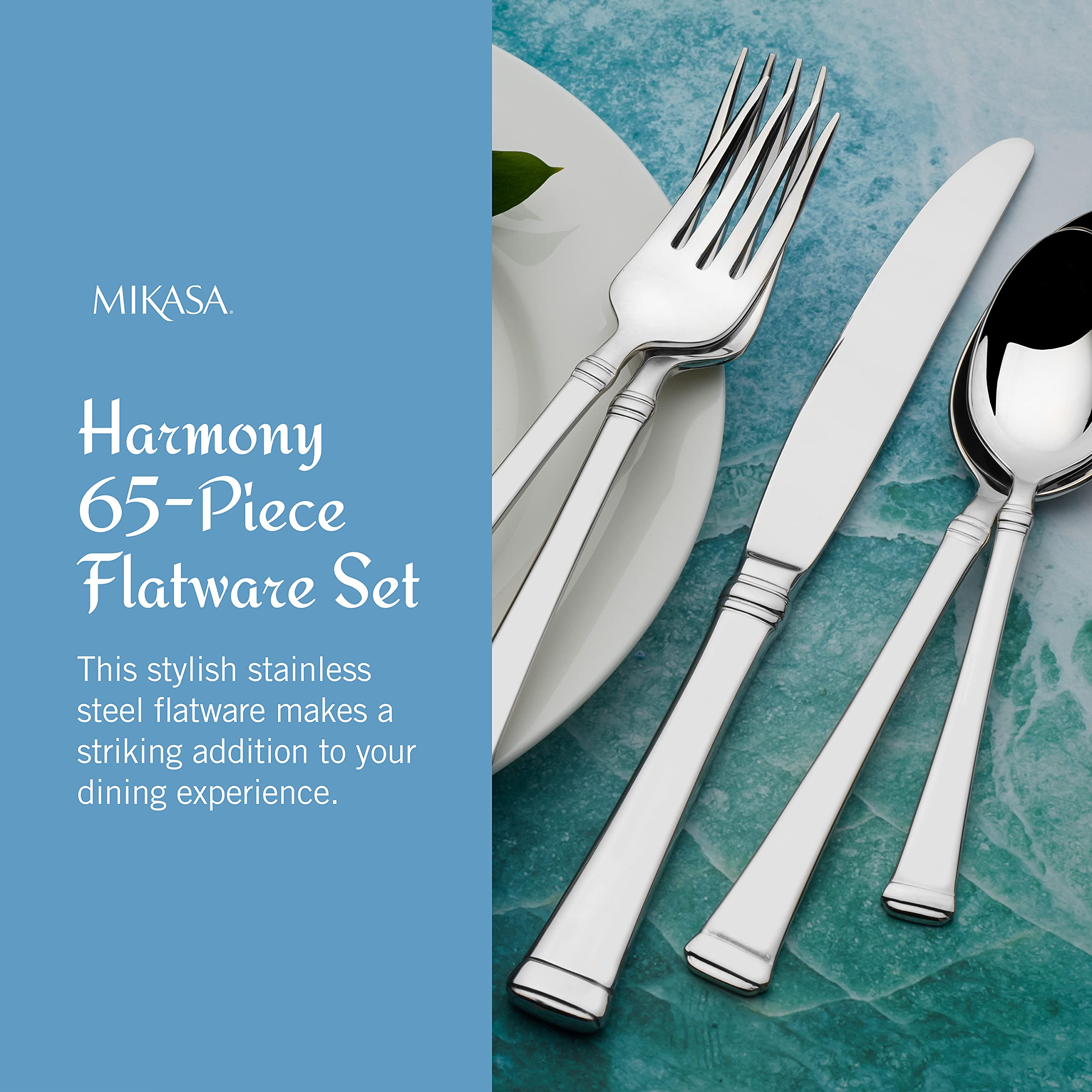 Mikasa Harmony: acero inoxidable 18/10, durabilidad y brillo