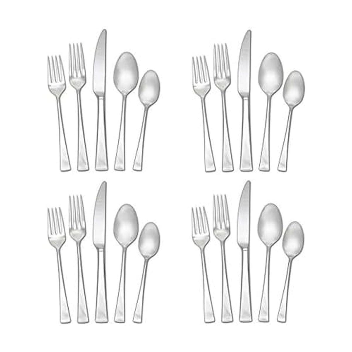 Mikasa Lucia: juego de cubiertos 20 piezas sobre mesa elegante para uso diario