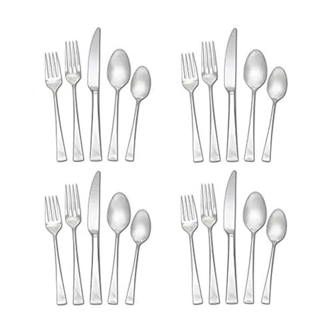 Mikasa Lucia: juego de cubiertos 20 piezas sobre mesa elegante para uso diario