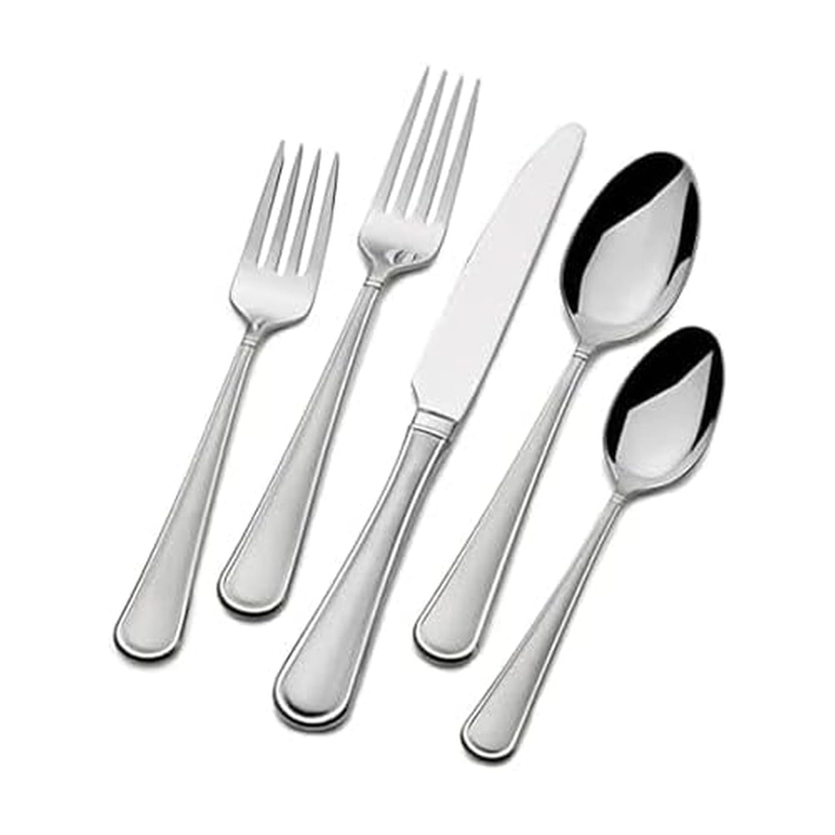 Mikasa Virtuoso Frost: cubiertos 65 piezas listos para cenas elegantes.