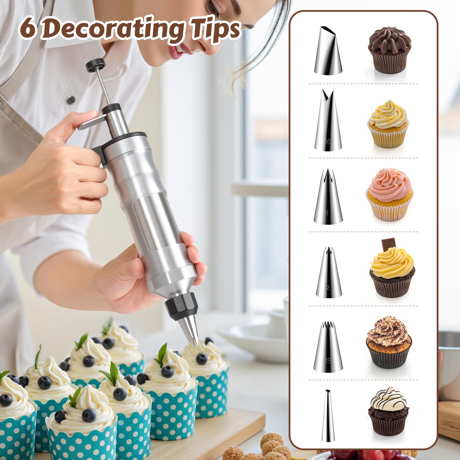 MIKESIER moldes silicona para cupcakes de colores, reutilizables y fáciles de desmoldar