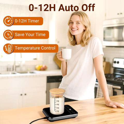 MIKESIER rango 70-100°F para mantener condiciones óptimas de fermentación