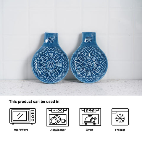 MIKIGEY escurridor para cucharas, cerámica apilable para ahorrar espacio.