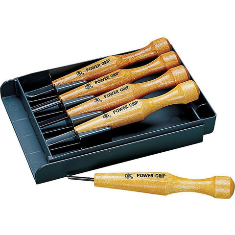 Mikisyo ROCKLER, juego de 5 cinceles ergonómicos para tallar madera con control