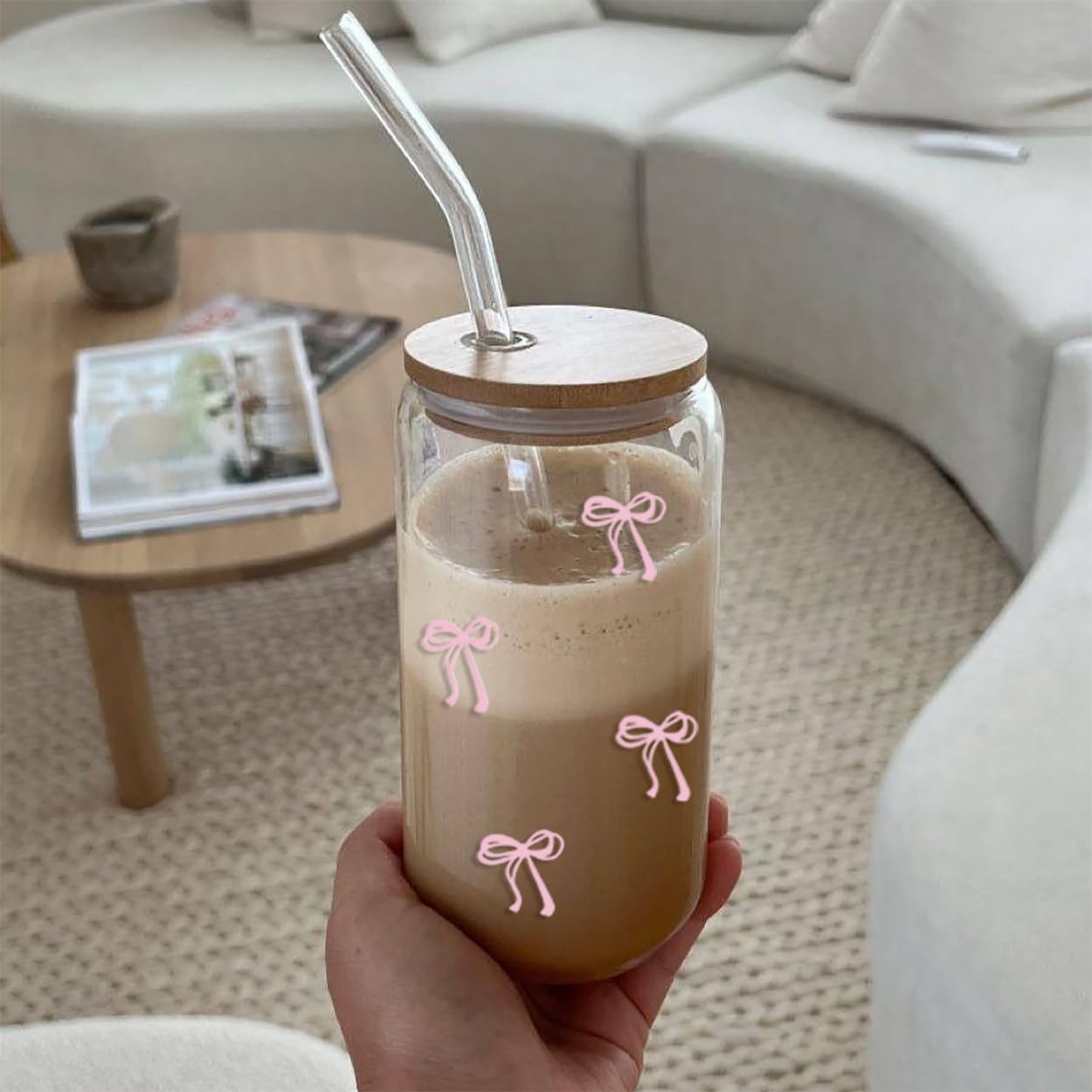 Diseño con lazo rosa de Mikopei Coqueta para decorar tu mesa.