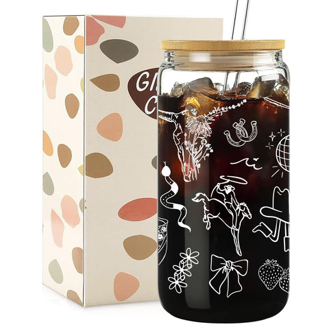 Vaso Mikopei con tapa y pajilla, ideal para bebidas frías.