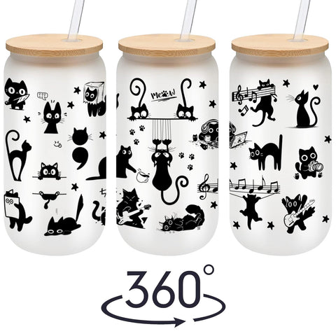 Vaso de vidrio borosilicato Mikopei, duradero para uso diario.
