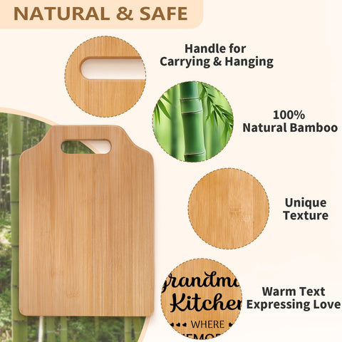 Milcier tabla con mango para colgar, uso práctico y decorativo.